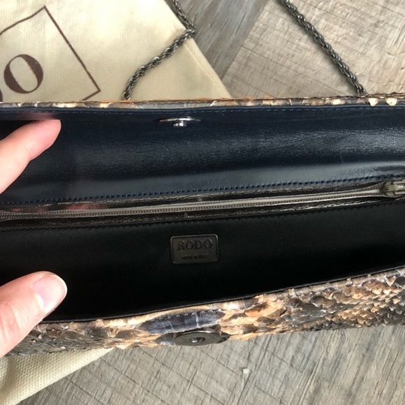 HP🎊 NWOT Vintage RODO Set - Python Pumps & Handbag - Picture 8 of 10